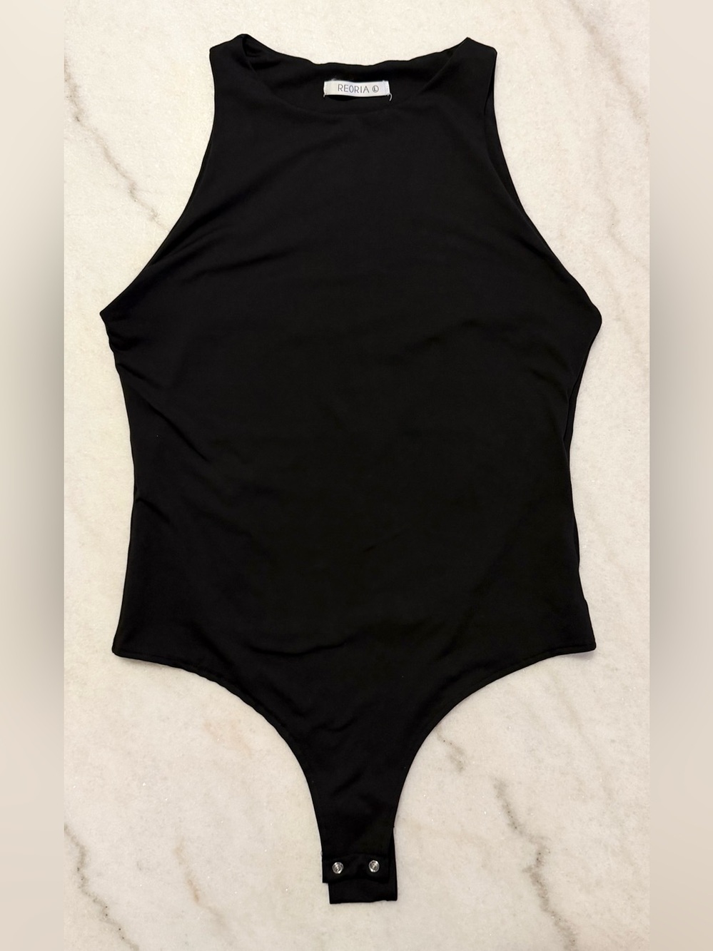 ReoRia Black Bodysuit Large